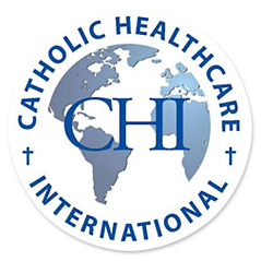 Catholic Healthcare International Logo Catholic Healthcare International logo featuring a globe with the letters CHI and surrounding text.